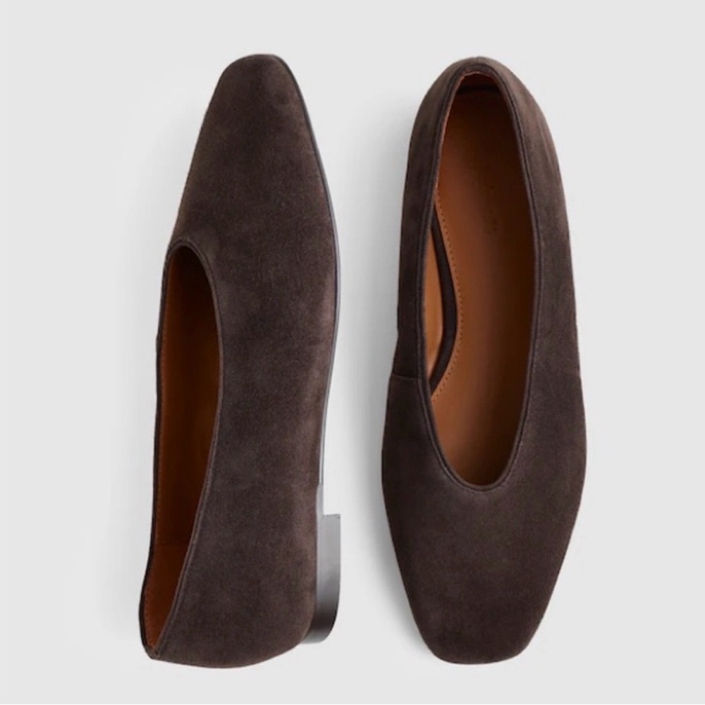 Madewell Dark Brown Suede Mylie Flats